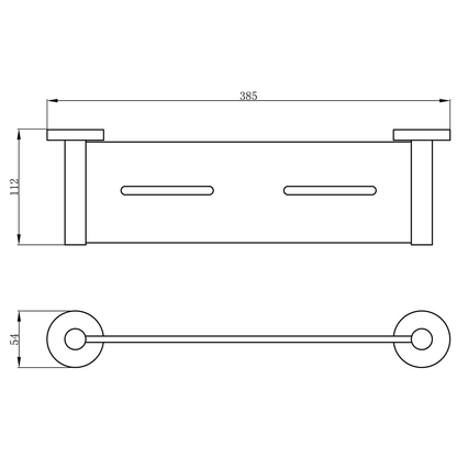 Otus Metal Shelf Brushed Gold