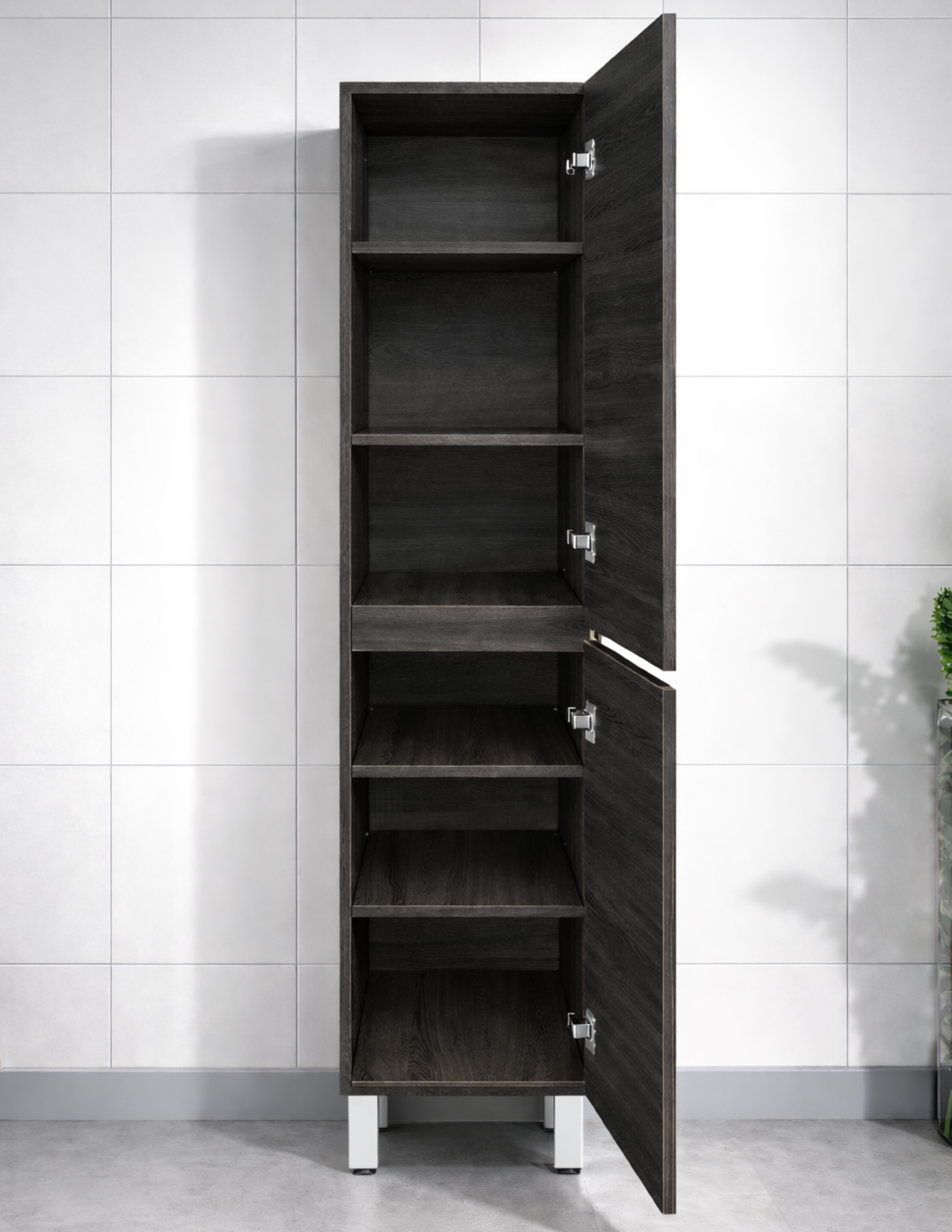 Baiachi Vellena Plywood Empire Oak Bathroom Tallboy