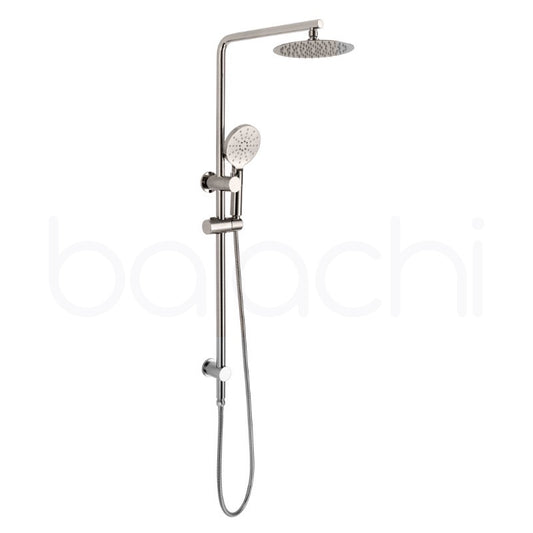 Moreton Round Multi Function Shower Brushed Nickel
