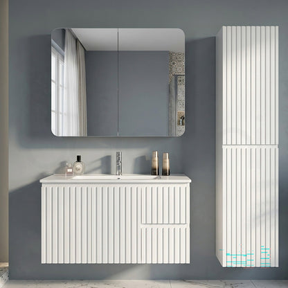 Baiachi 900x750 Round Edge Mirror Cabinet