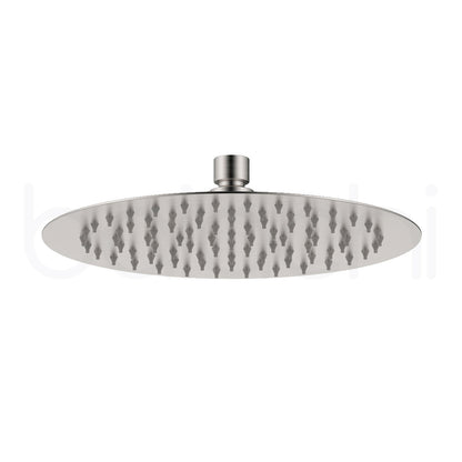 Moreton Round Stainless Steel Shower Head 250mm Brushed Nickel