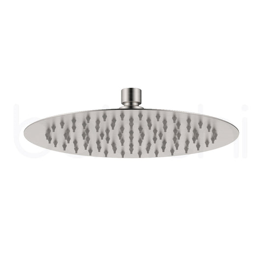 Moreton Round Stainless Steel Shower Head 250mm Brushed Nickel