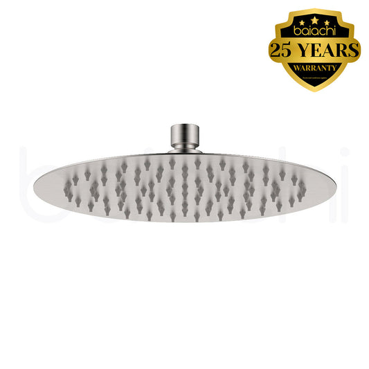 Moreton Round Stainless Steel Shower Head 250mm Brushed Nickel