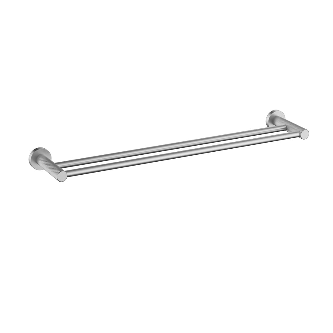 Linie Double Towel Rail 800mm Brushed Nickel
