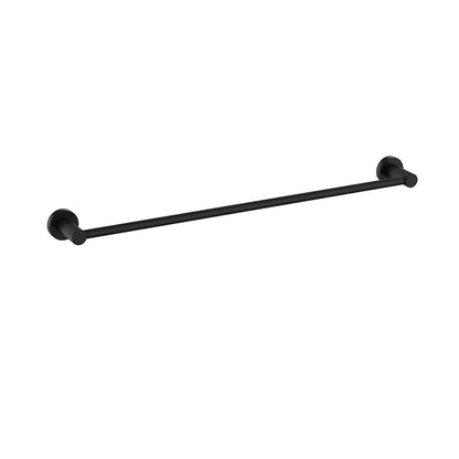 Linie Single Towel Rail 600mm Matte Black