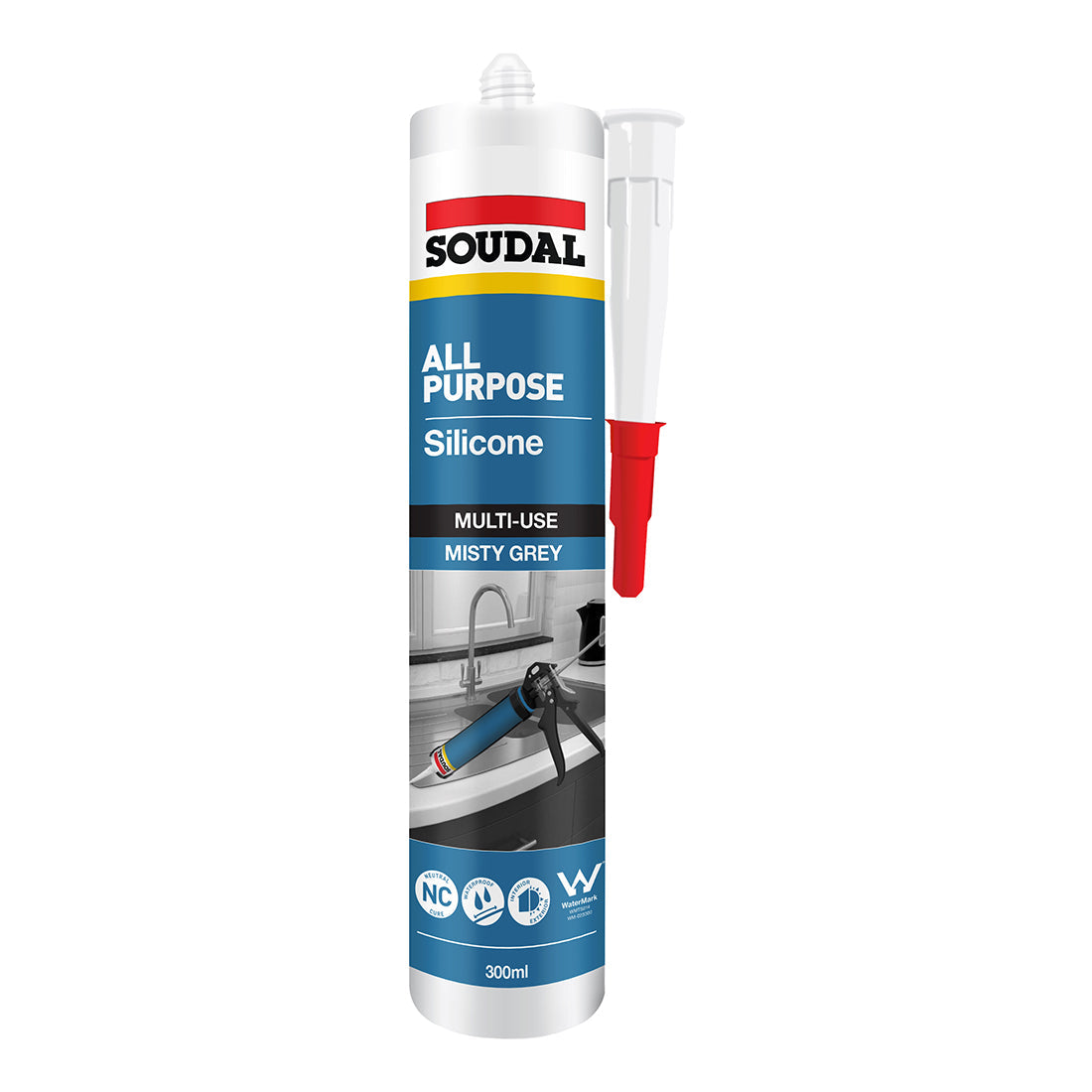 All Purpose Silicone Misty Grey 300ml