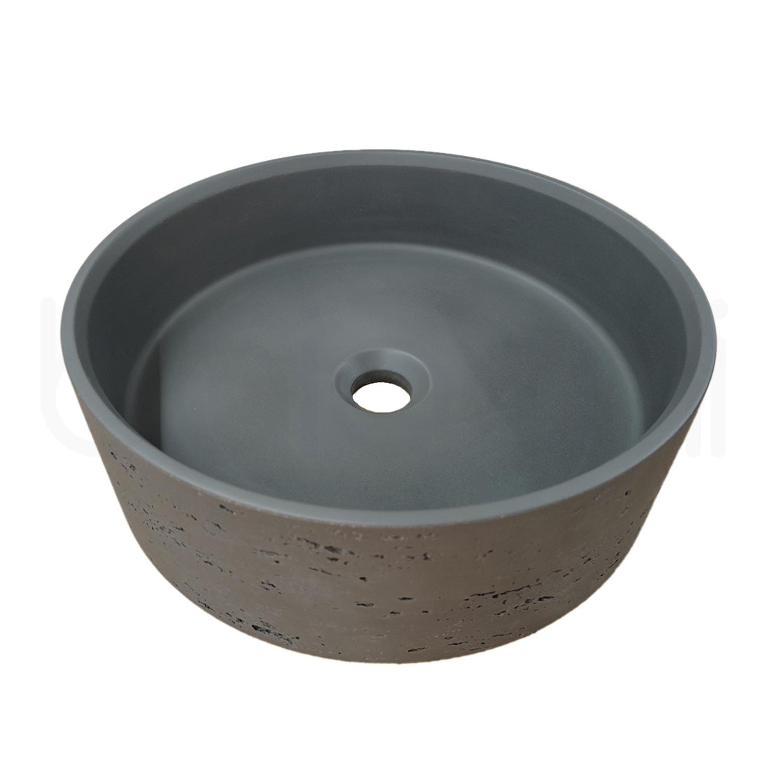 Baiachi Travertine Concrete Bathroom Counter Top Basin Ankara Charcoal