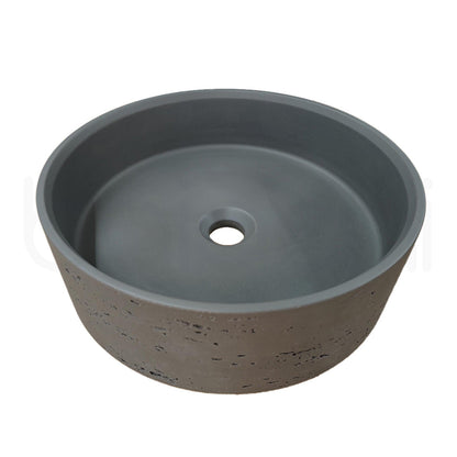 Baiachi Travertine Concrete Bathroom Counter Top Basin Ankara Charcoal