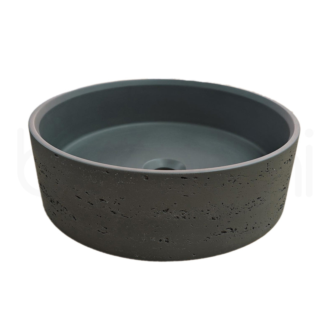 Baiachi Travertine Concrete Bathroom Counter Top Basin Ankara Charcoal