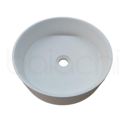 Baiachi Travertine Concrete Bathroom Counter Top Basin Tivoli Natural White