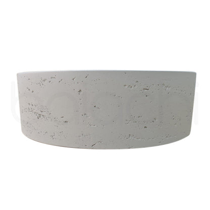 Baiachi Travertine Concrete Bathroom Counter Top Basin Tivoli Natural White