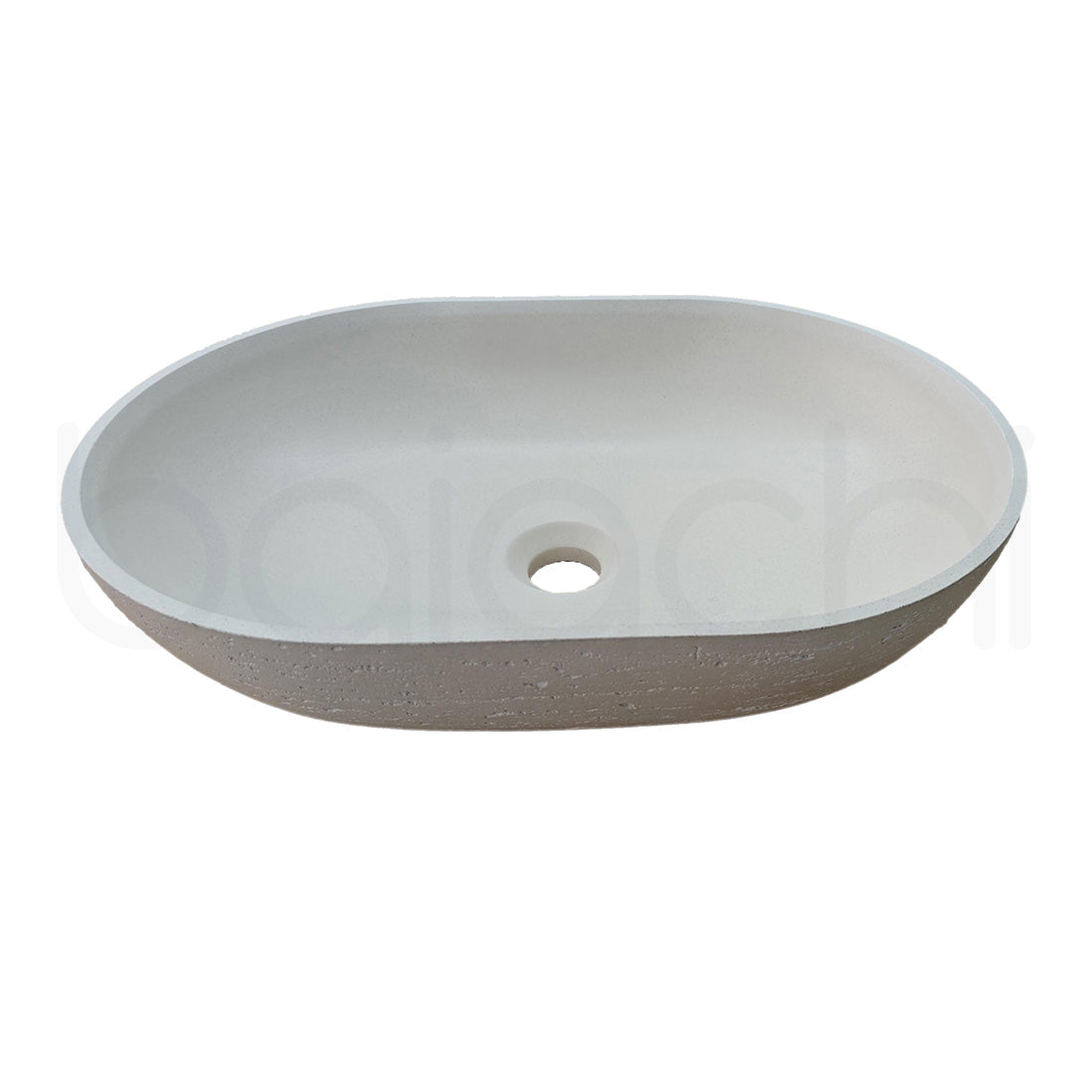 Baiachi Travertine Concrete Bathroom Counter Top Basin Tuscany Warm White