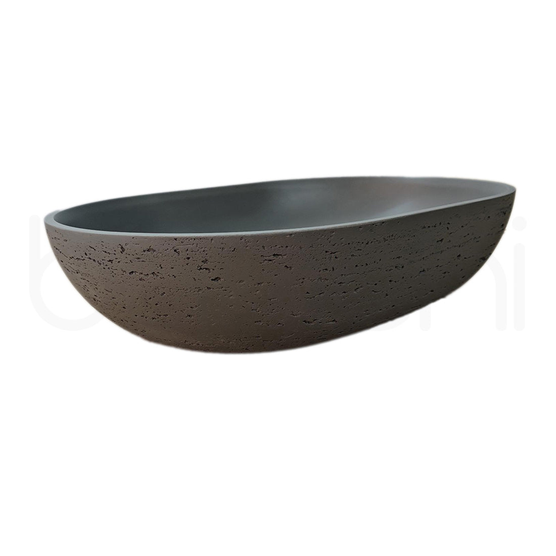 Baiachi Travertine Concrete Bathroom Counter Top Basin Ankara Charcoal