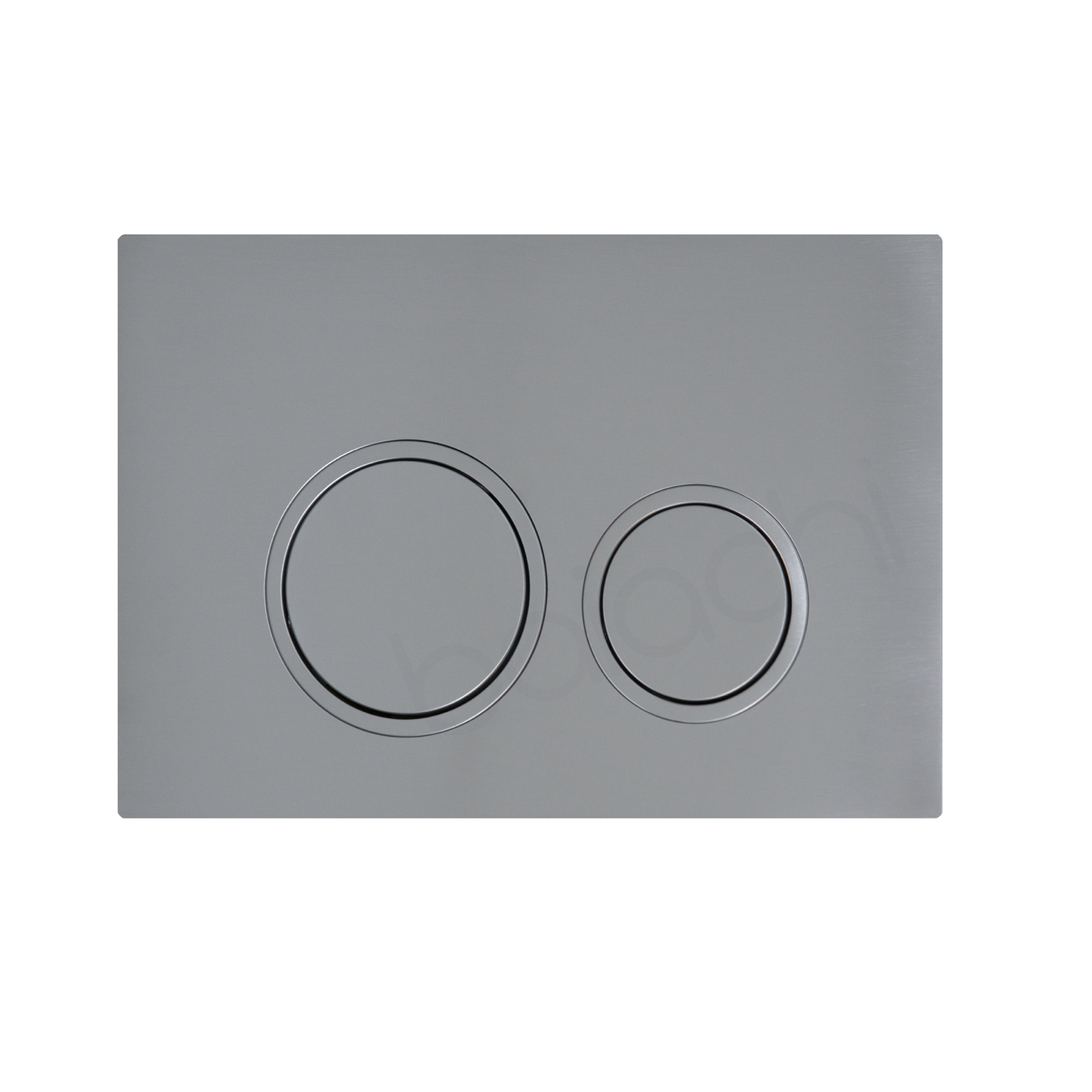 Habana Tornado Rimless Quiet Flush In Wall Toilet Suite with Round Brushed Nickel Flushing Buttons