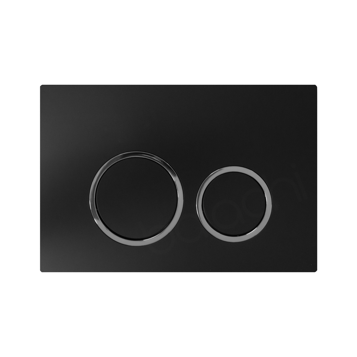 Habana Tornado Rimless Quiet Flush In Wall Toilet Suite with Round Matte Black Flushing Buttons