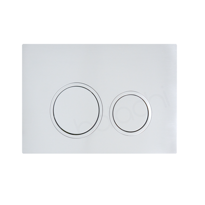 Baiachi Habana Tornado Rimless Quiet Flush In Wall Toilet Suite with Round Chrome Flushing Buttons