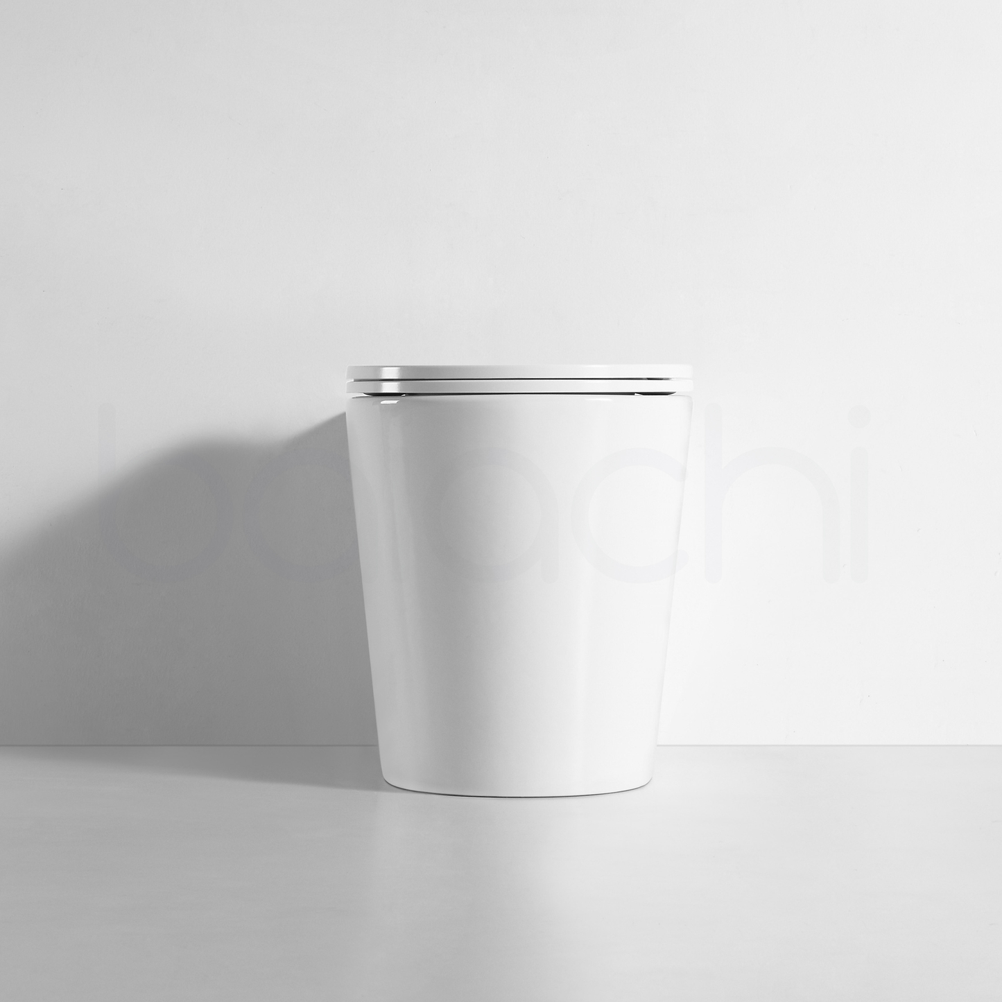 Habana Tornado Rimless Quiet Flush In Wall Toilet Suite with Round Stainless Steel Brushed Copper Flushing Buttons