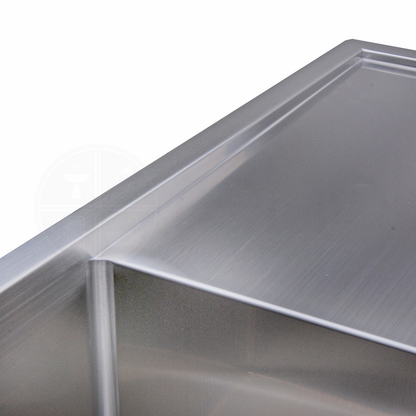 Baiachi 1120x450 Handmade Kitchen Stainless Steel Sink Double Bowl Drainer Top Undermount