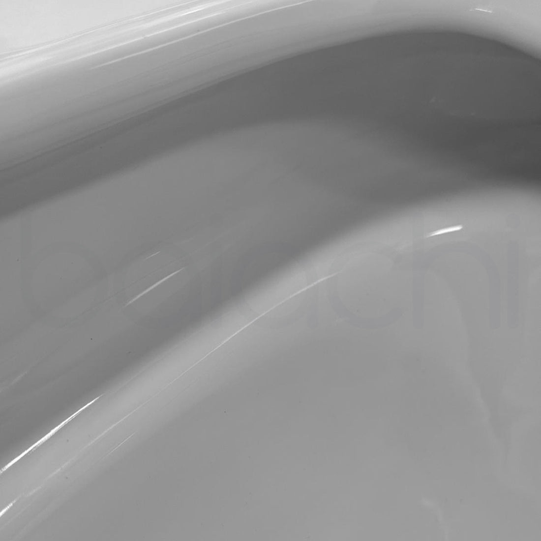 Ballina Rimless In Wall Toilet Suite with Round Stainless Steel Brushed Gold Flushing Buttons