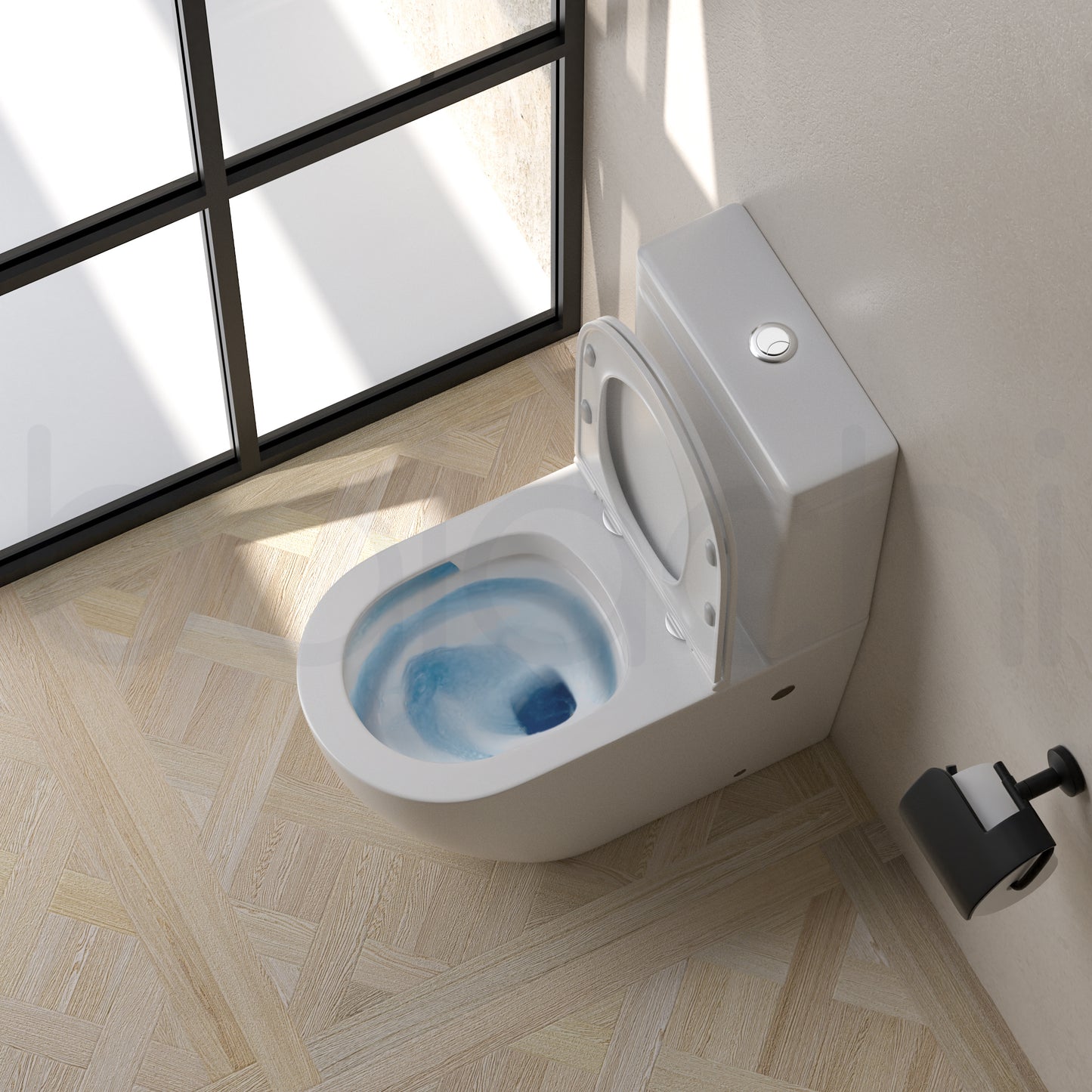 Baiachi Vortex Rimless Tornado Toilet Suite with BTW2 Pipe