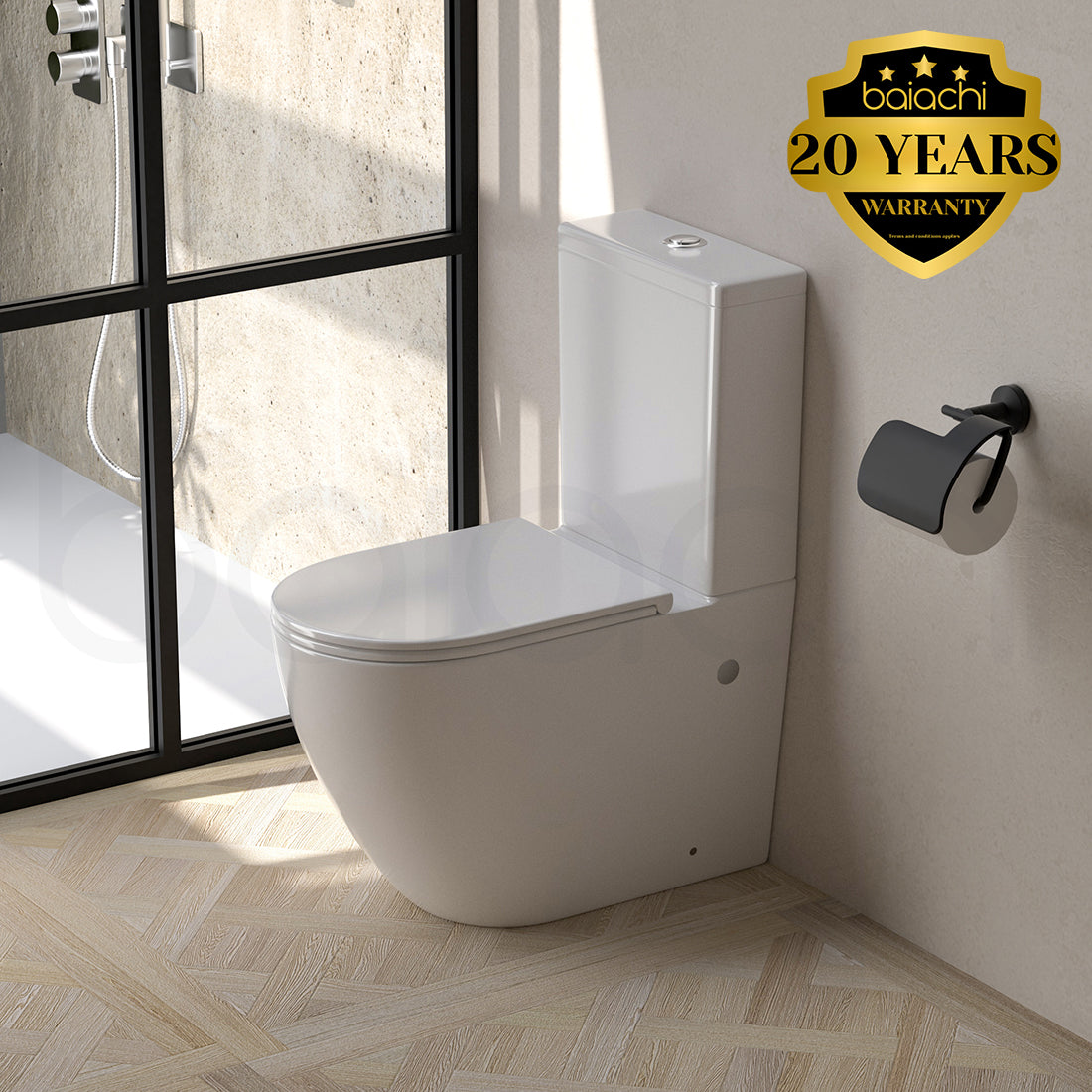 Baiachi Vortex Rimless Tornado Toilet Suite