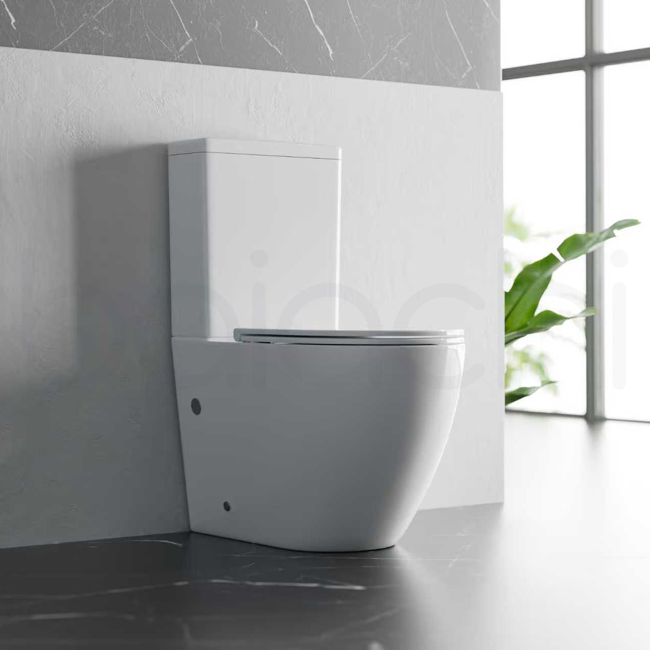 Baiachi Vortex Rimless Tornado Toilet Suite with BTW1 Pipe