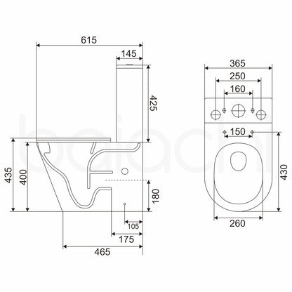 Baiachi Involution Tornado Toilet Suite