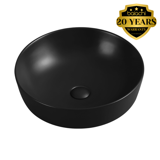 Ceramic Counter Top Basin Matte Black