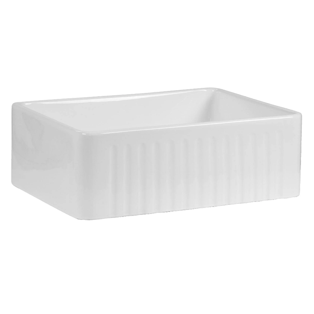 Baiachi 765X455X255mm Butler Farmhouse Fireclay Kitchen Laundry Sink Matte Black Waste