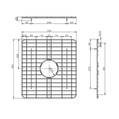 Baiachi Butler Farmhouse Kitchen Laundry Sink Grid Drain Tray Stainless Steel 2270-Grid
