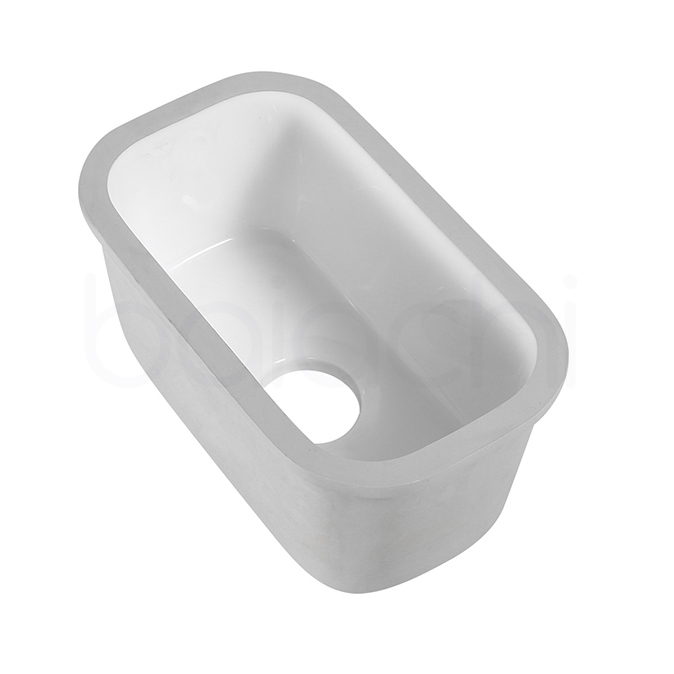 Baiachi Ceramic Kitchen and Laundry Undermount Sink Brushed Gold Waste