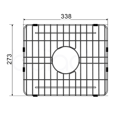 Baiachi Butler Farmhouse Kitchen Laundry Sink Grid