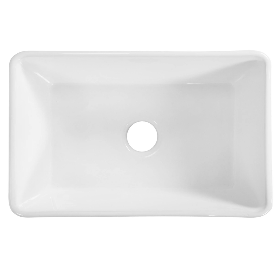 Baiachi 835X460X255mm Butler Farmhouse Fireclay Kitchen Laundry Sink Brushed Gold Waste