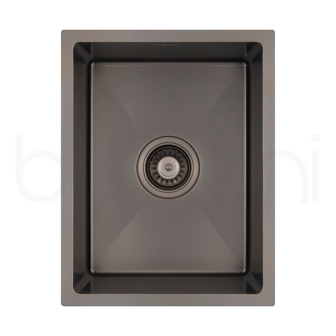 Baiachi 350x450 Handmade Kitchen and Laundry Stainless Steel Sink Single Bowl Top Undermount Antique Bronze