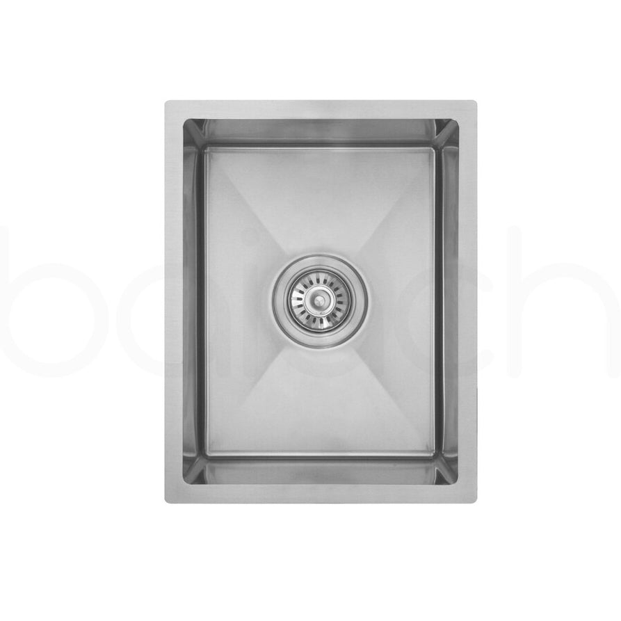 Baiachi 350x450 Handmade Kitchen and Laundry Stainless Steel Sink Single Bowl Top Undermount
