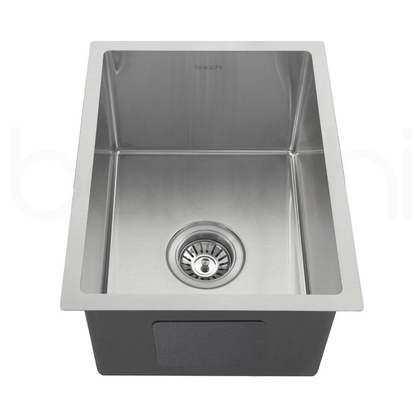 Baiachi 350x450 Handmade Kitchen and Laundry Stainless Steel Sink Single Bowl Top Undermount