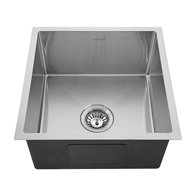 Baiachi 450x450 Handmade Kitchen and Laundry Stainless Steel Sink Single Bowl Top Undermount