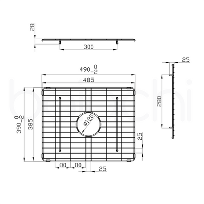Baiachi Kitchen Sink Grid Antique Bronze