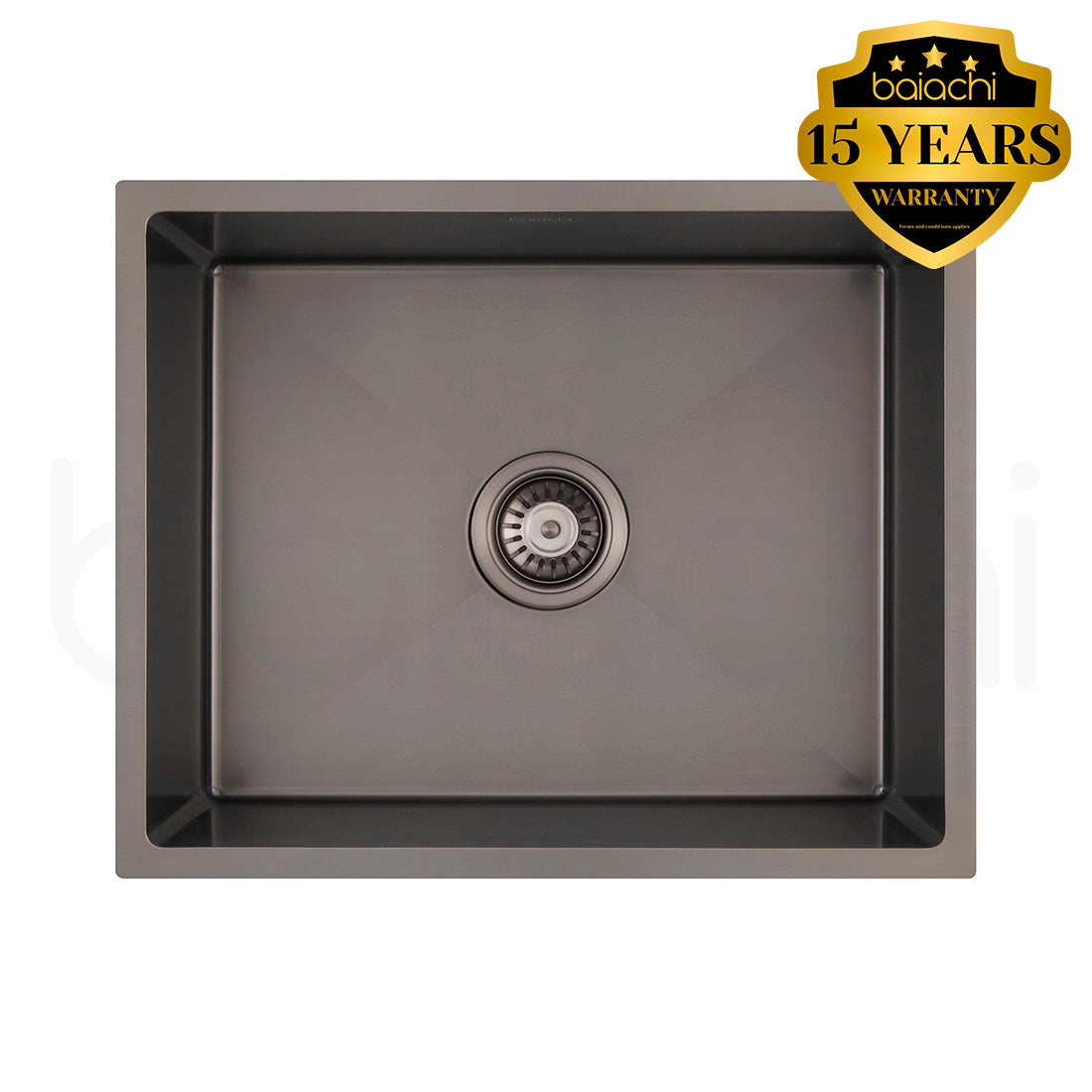 Baiachi 550x450 Handmade Kitchen and Laundry Stainless Steel Sink Single Bowl Top Undermount Antique Bronze