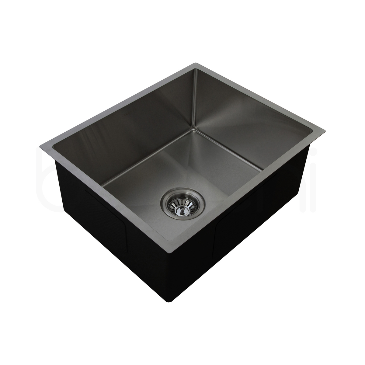Baiachi 550x450 Handmade Kitchen and Laundry Stainless Steel Sink Single Bowl Top Undermount Gun Metal