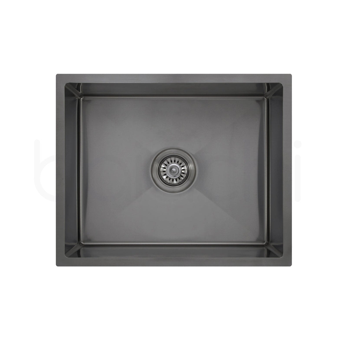Baiachi 550x450 Handmade Kitchen and Laundry Stainless Steel Sink Single Bowl Top Undermount Gun Metal