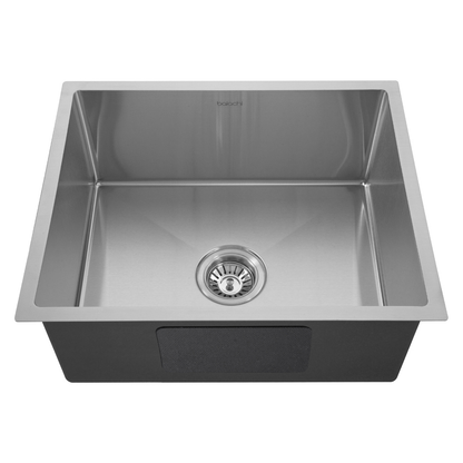 Baiachi 550x450 Handmade Kitchen and Laundry Stainless Steel Sink Single Bowl Top Undermount