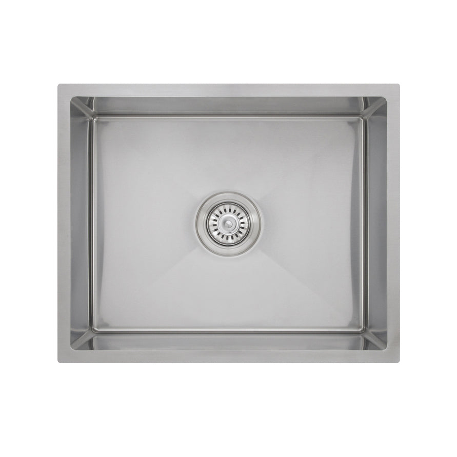Baiachi 550x450 Handmade Kitchen and Laundry Stainless Steel Sink Single Bowl Top Undermount