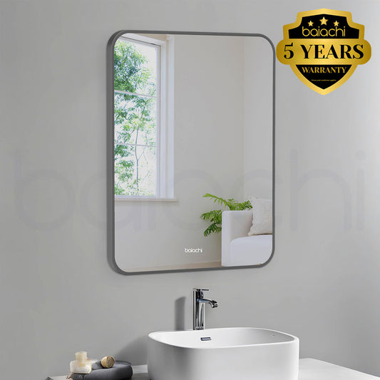 Baiachi Eden Square 600mmx750mm Frame Mirror Gun Metal