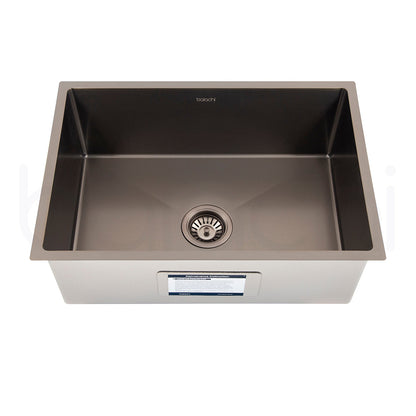 Baiachi 650x450 Handmade Kitchen and Laundry Stainless Steel Sink Single Bowl Top Undermount Antique Bronze