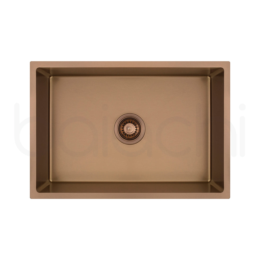 Baiachi 650x450 Handmade Kitchen and Laundry Stainless Steel Sink Single Bowl Top Undermount Brushed Copper