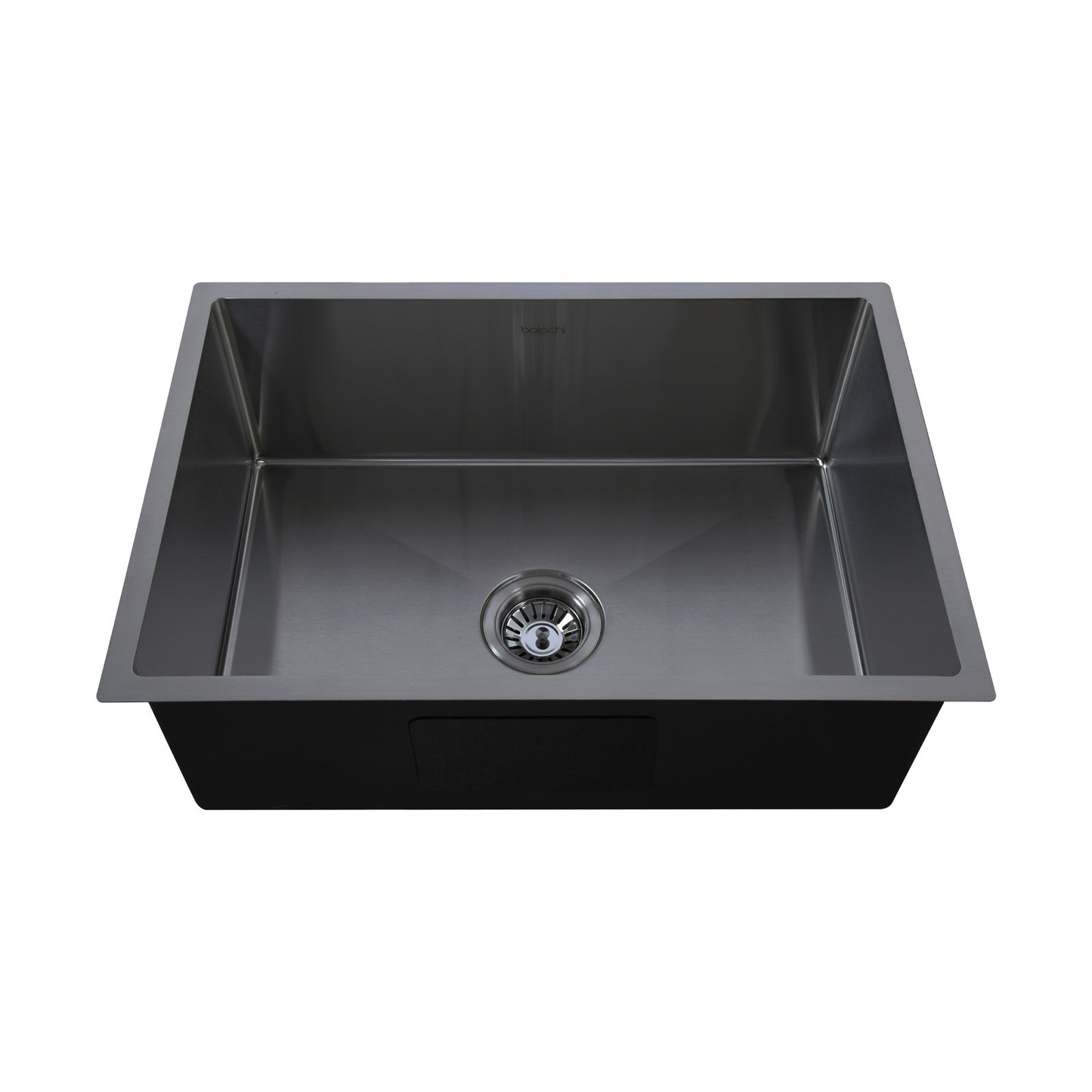Baiachi 650x450 Handmade Kitchen and Laundry Stainless Steel Sink Single Bowl Top Undermount Gun Metal