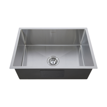 Baiachi 650x450 Handmade Kitchen and Laundry Stainless Steel Sink Single Bowl Top Undermount