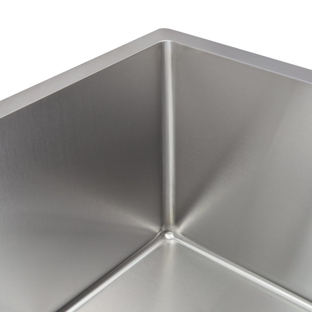 Baiachi 650x450 Handmade Kitchen and Laundry Stainless Steel Sink Single Bowl Top Undermount