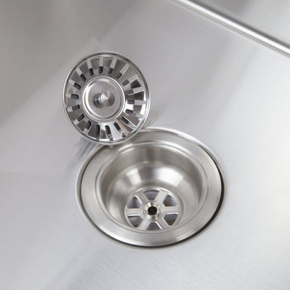 Baiachi 650x450 Handmade Kitchen and Laundry Stainless Steel Sink Single Bowl Top Undermount